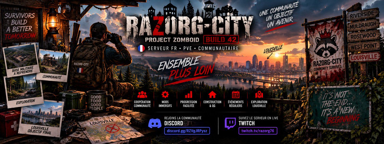 Razorg-City | B42 PVE FR | Communautaire - Serveur Project Zomboid