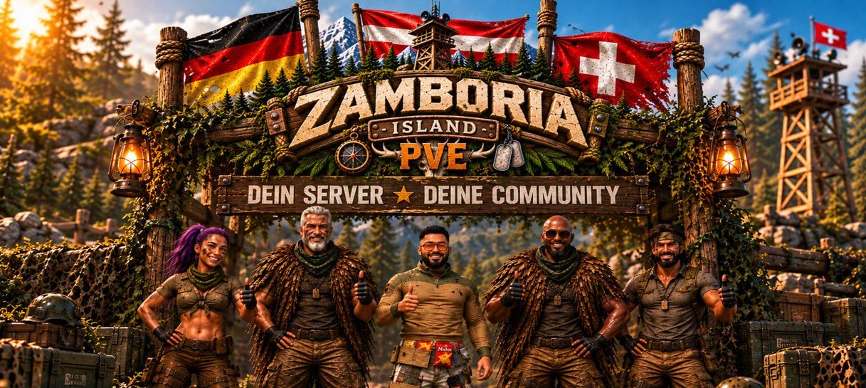 [GER] Zamboria Island PVE [Loot 2.0] [Coin-Shop] Starterkit - Server Scum