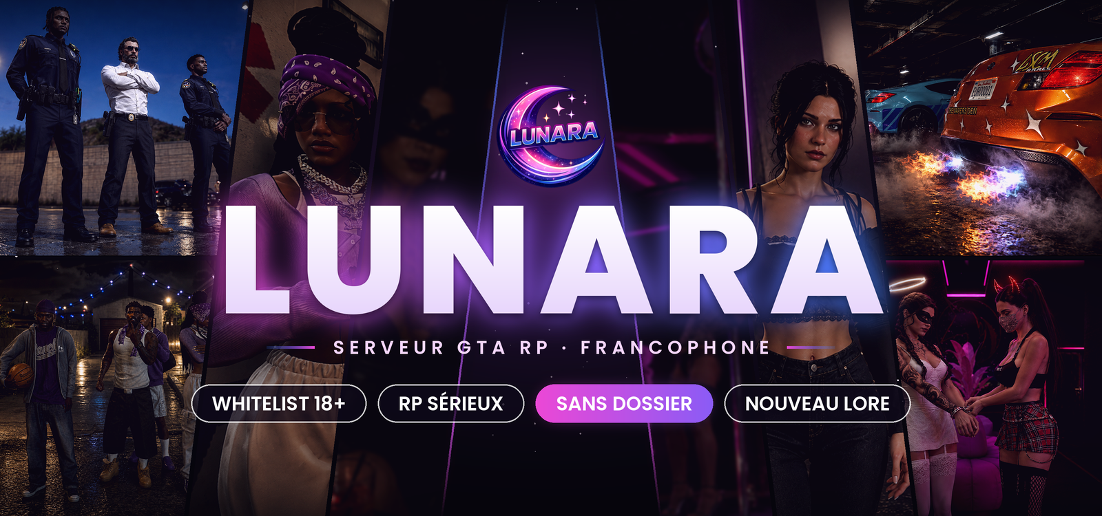 Lunara WL +18 | Nouveau Lore | Sérieux & Qualité - Serveur GTA