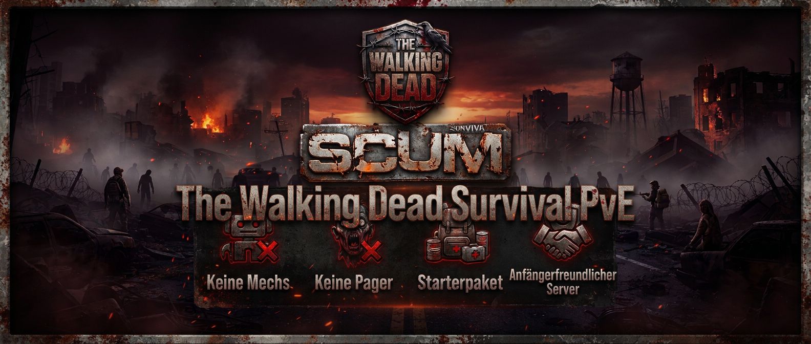 [DE]TheWalkingDead PvE-Wirtschafts+Discord System/Anfängerfreundlich - Server Scum