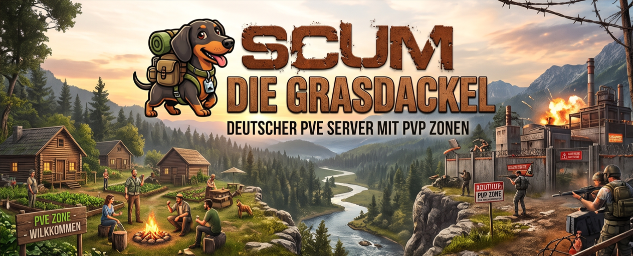 🔥Die Grasdackel – PvE-Survival mit High-Tech-Discord 🔥 - Server Scum