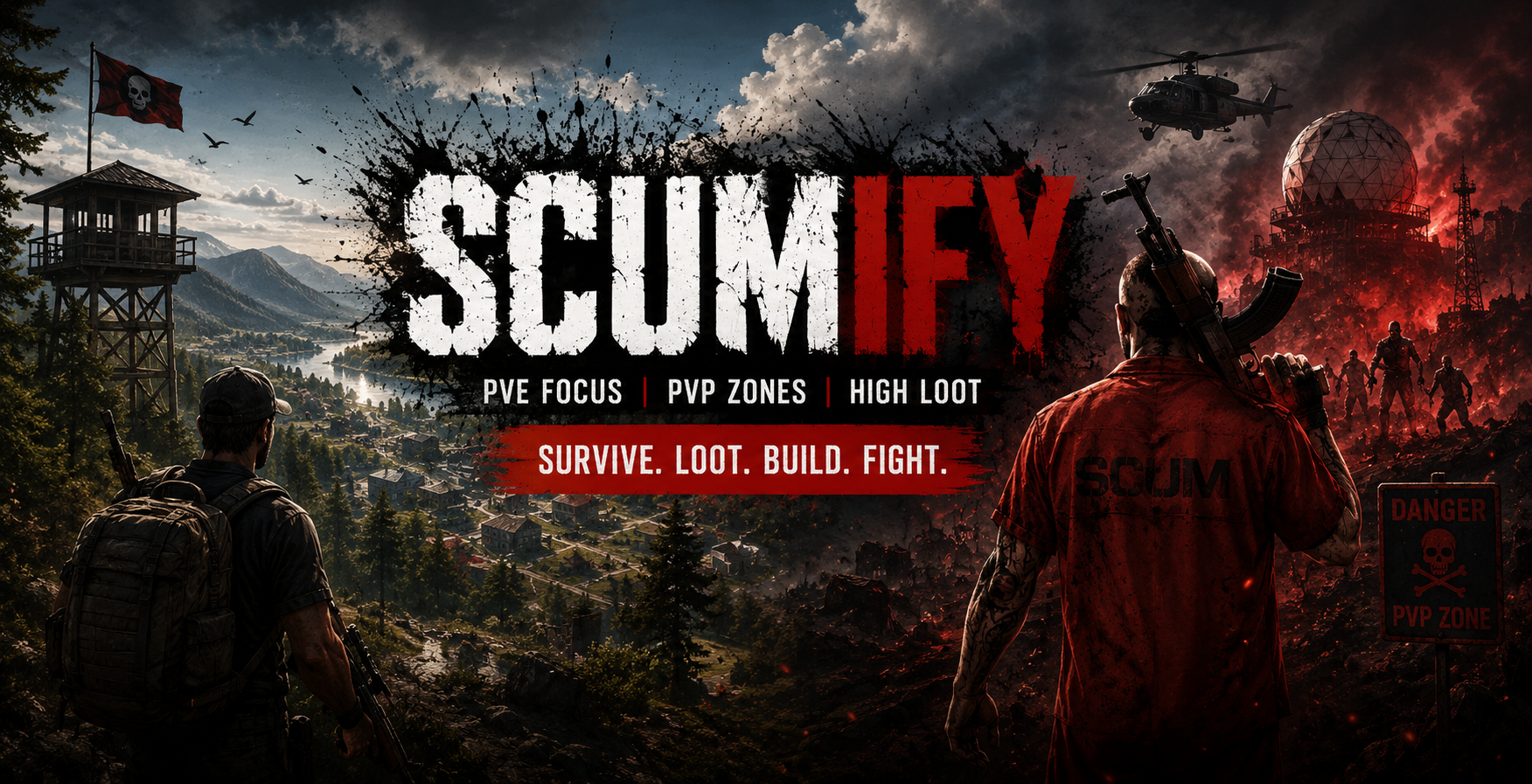 Scumify EU 300x PVE-PVP NoMechs SHOP - Scum Server