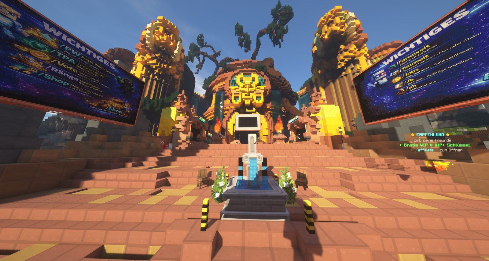 BlockariaPrime ⭐ Citybuild | Jobs | Plots | Minions - Server Minecraft