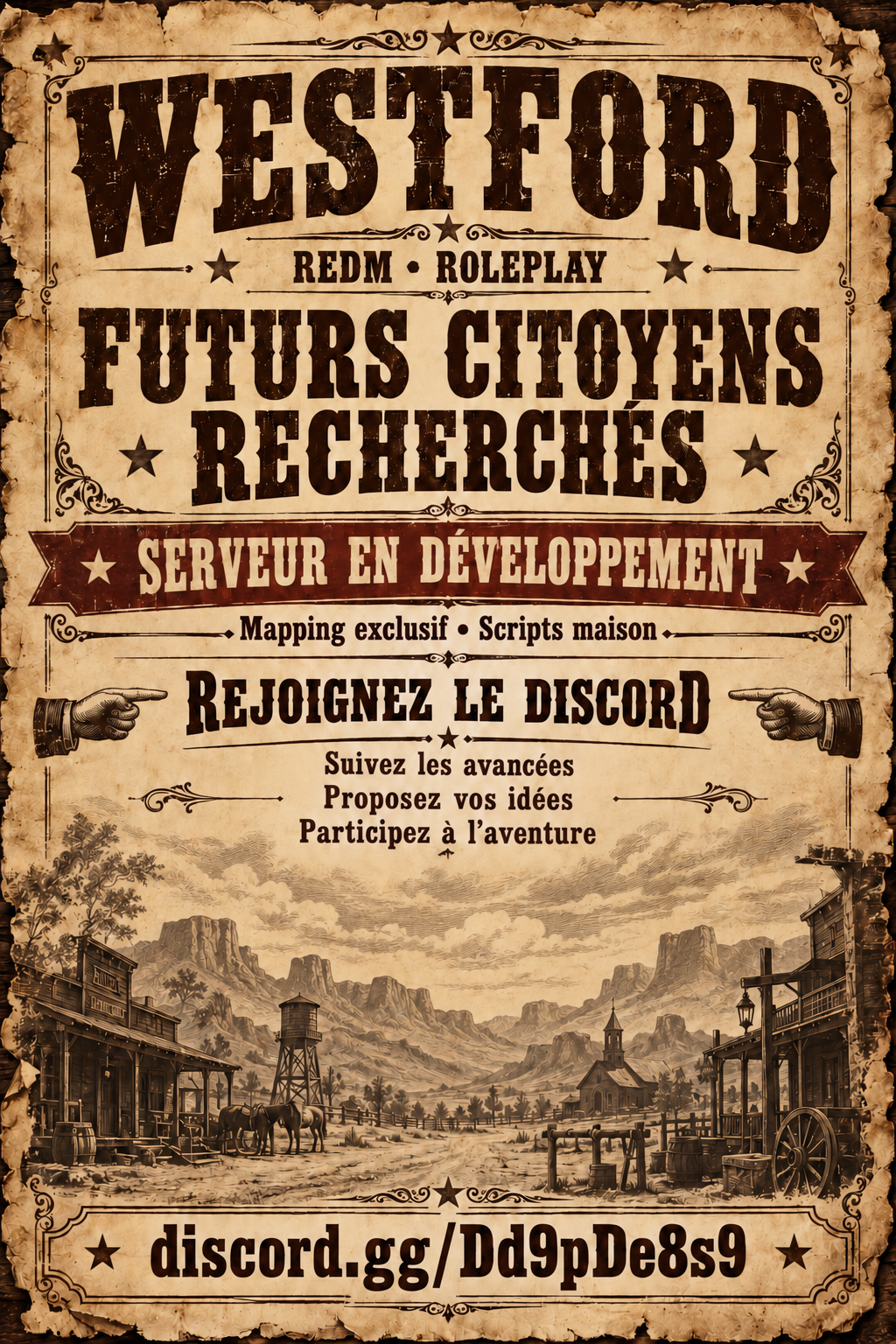 [FR/QC] Westford RP - Serveur Red Dead Redemption 2