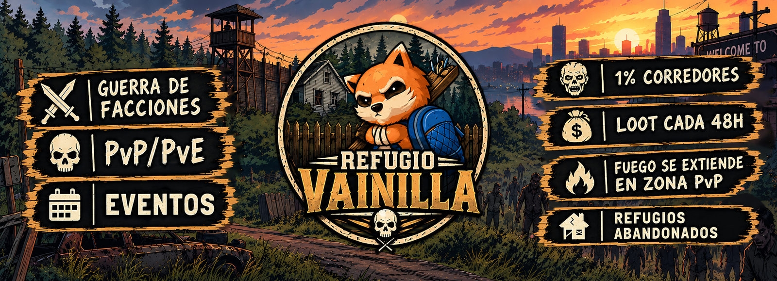 Refugio Vainilla  - Servidor Project Zomboid