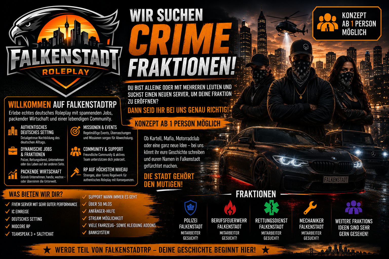 Falkenstadt-Roleplay - Server Grand Theft Auto