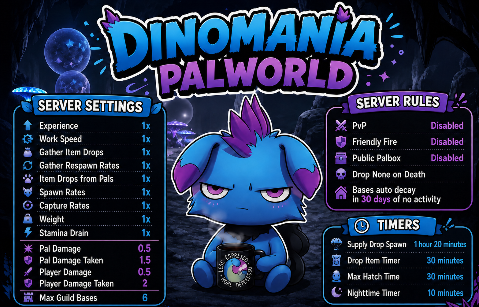 Dinomania - Palworld Server