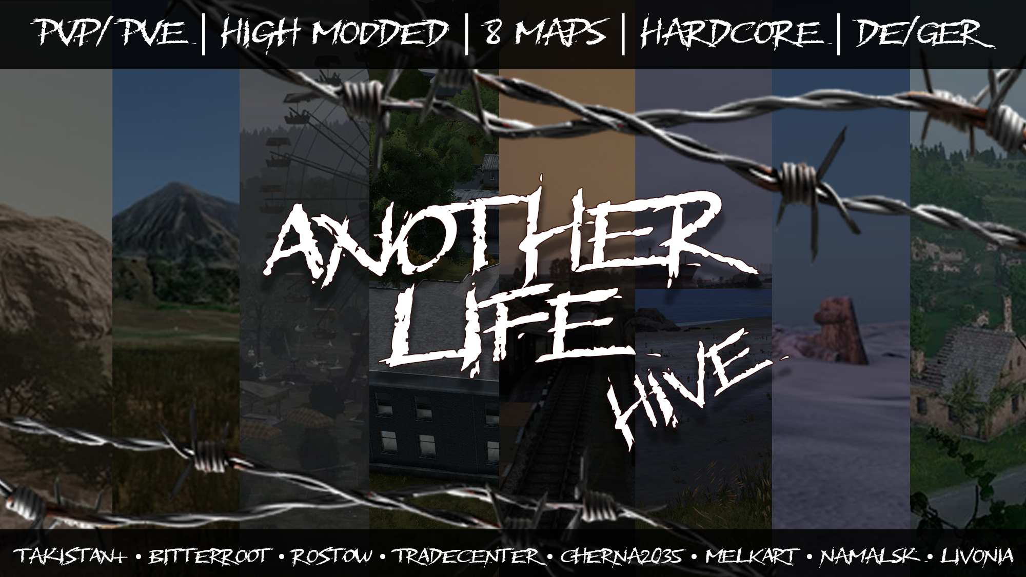 [Hardcore PvE & PvP] Another Life | 8 Maps Hive | [GER/DE] - Server Dayz