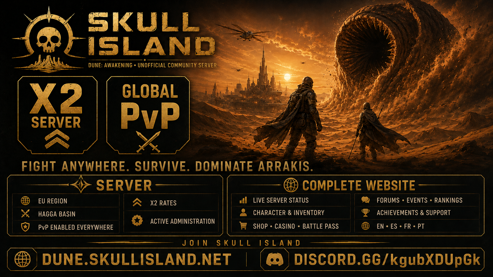 [ESP-EU] SKULL ISLAND - Dune Awakening Server