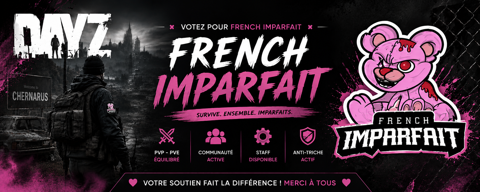 French-imparfait-Chernarus-PVE/PVP - Serveur Dayz