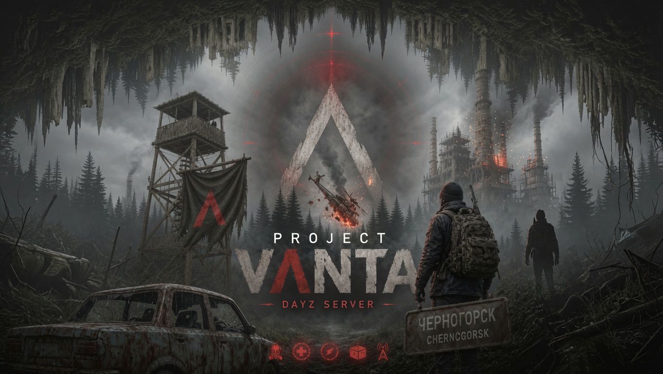 Project VANTA | PVP | More Loot | No Stamina | Military Loot++ - Dayz Server