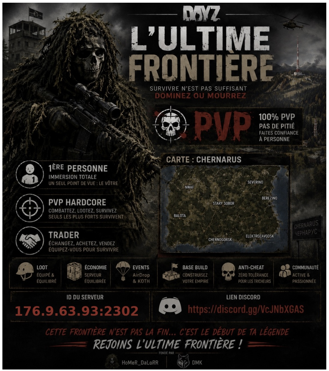 L'ultime frontière - Serveur Dayz