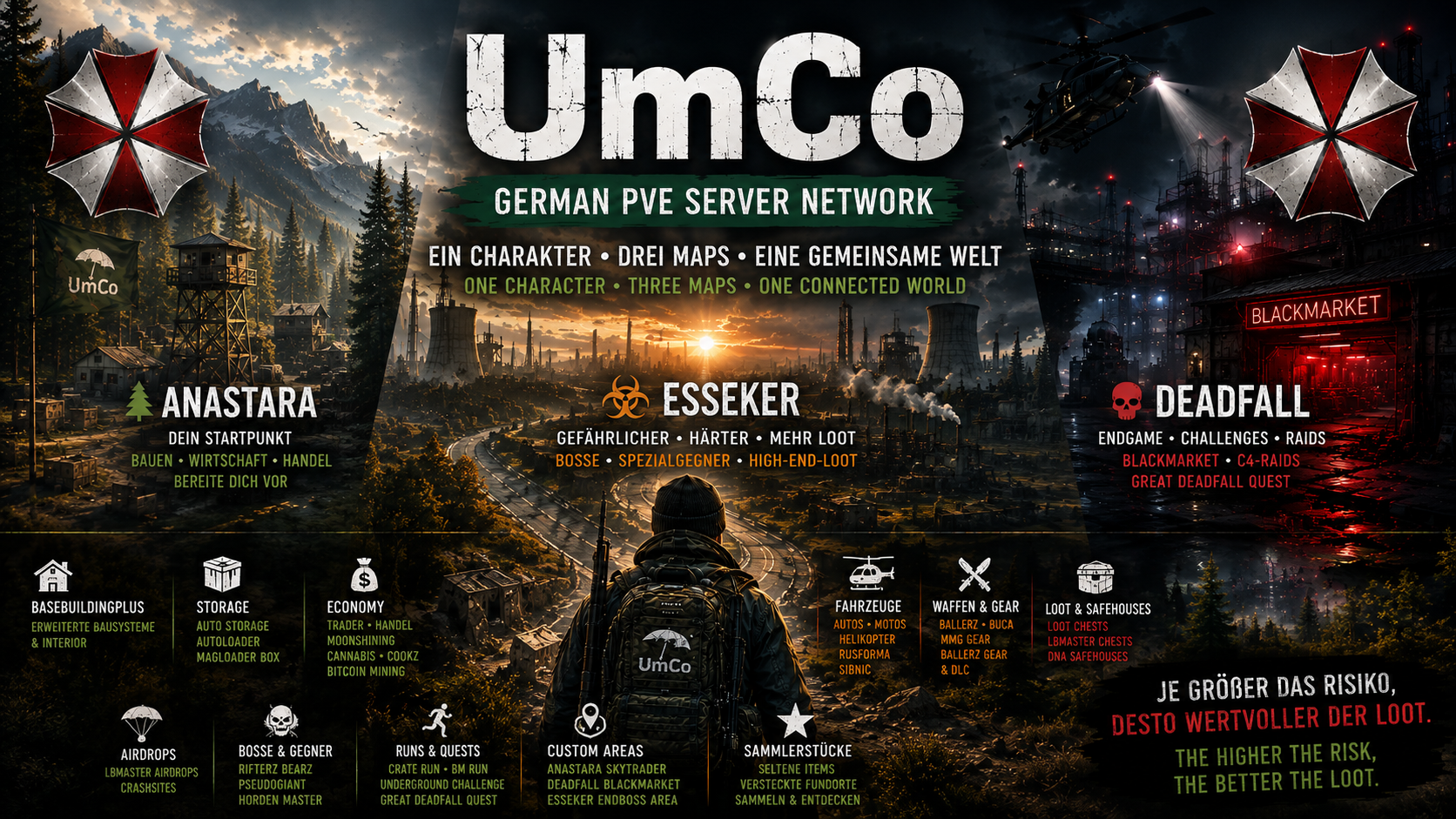 UmCo GER PVE | Anastara | BallerZ BuCa SIBNIC Cars | Maplink - Server Dayz