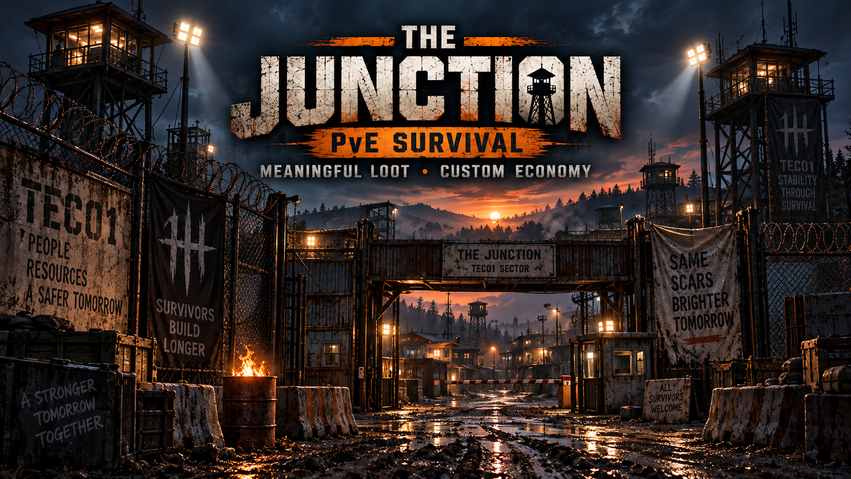 The Junction | PvE Survival | Meaningful Loot | Custom Economy - Scum Server