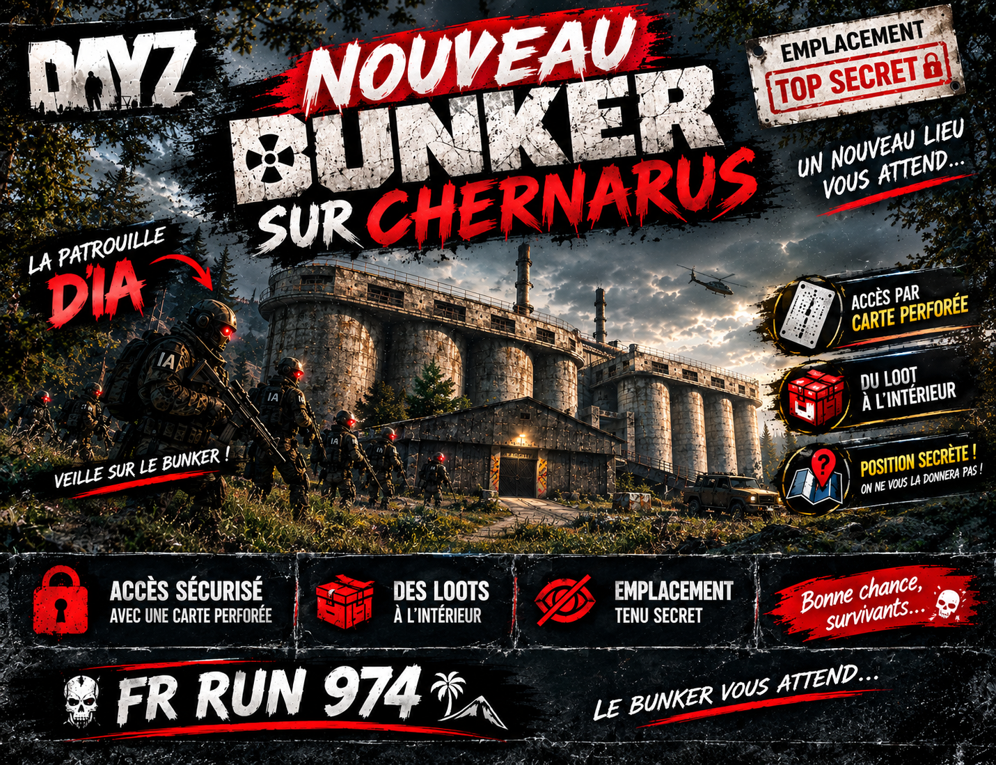 FR RUN 974 | PVE | BASE BULDING | - Serveur Dayz