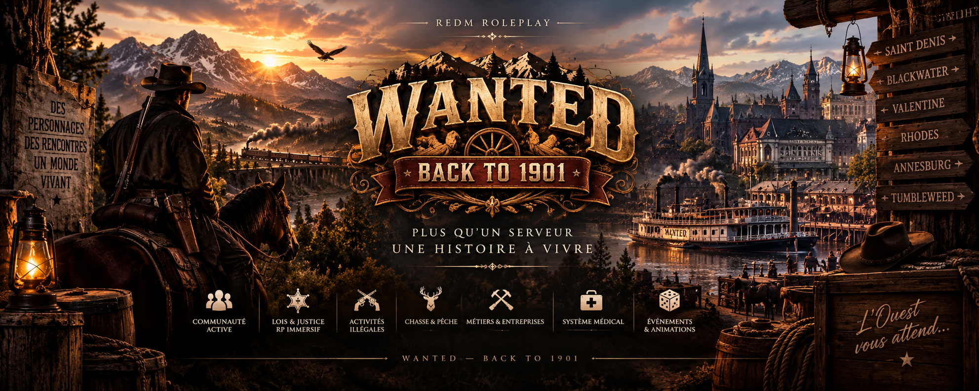 Wanted — Back to 1901 - Serveur Red Dead Redemption 2