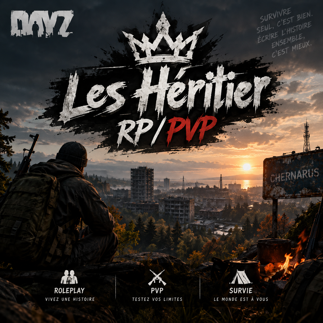 FR RP/PVP Les Héritiers Du chaos - Serveur Dayz