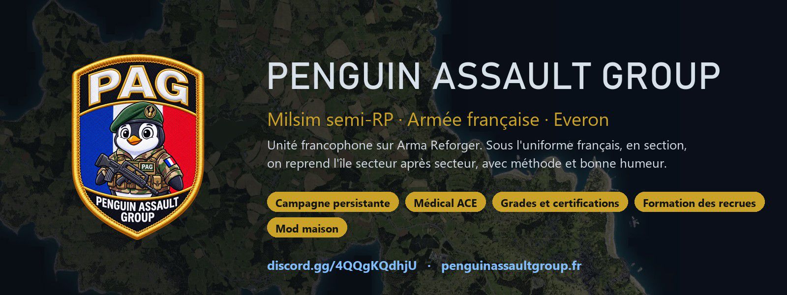 [FR] PAG | Milsim Semi-RP Armée Française | discord.gg/4QQgKQdhjU - Serveur Arma Reforger