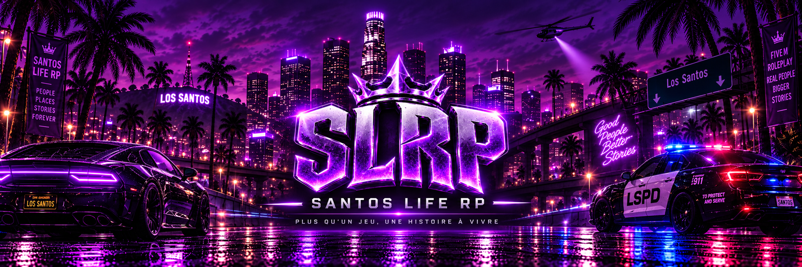 💜🌴 Santos Life RP 🌆✨ | RP Immersif • Économie • Métiers • Illégal 🔥 - Serveur GTA