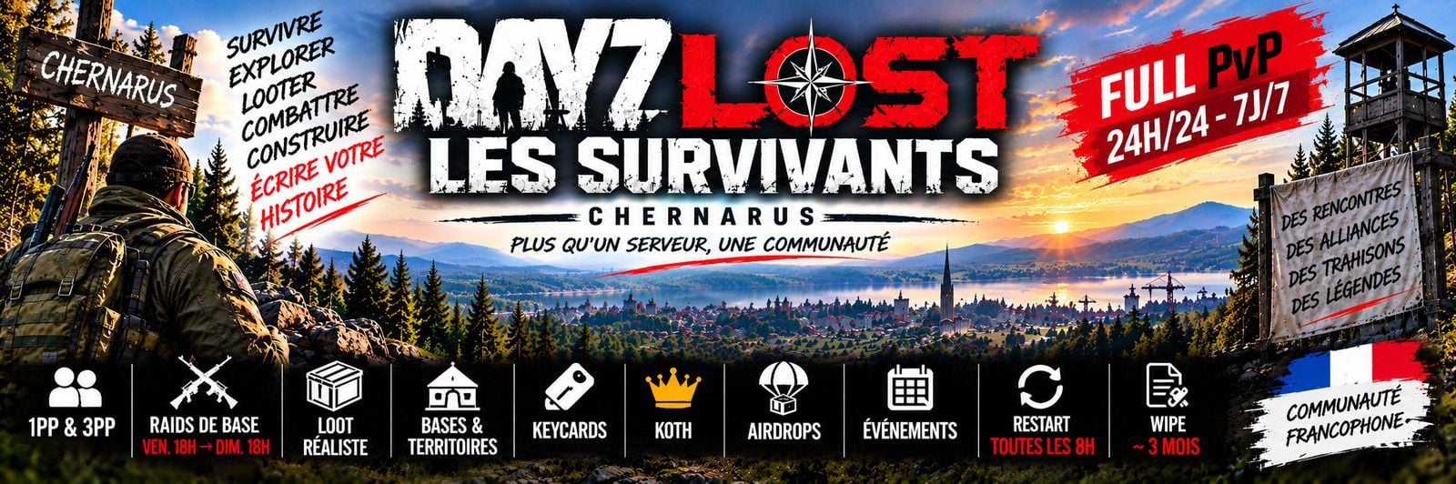 Dayz Lost Les Survivants - Serveur Dayz