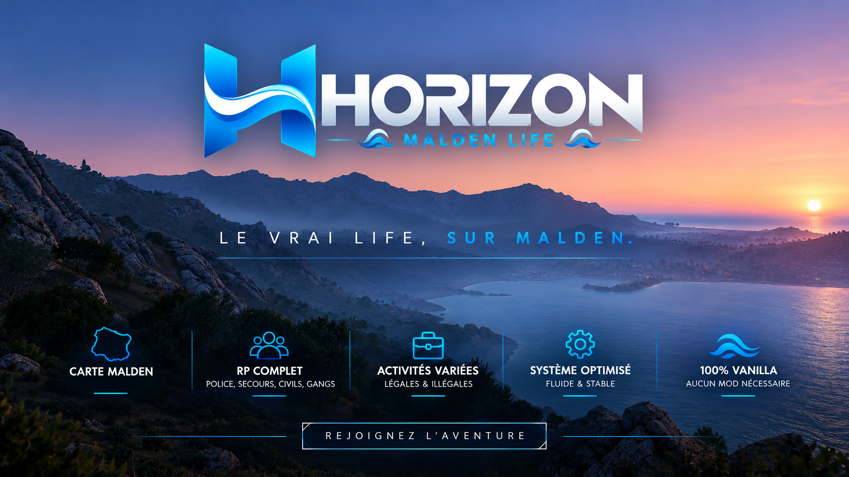 HORIZON MALDEN LIFE [VANILLA] - Serveur Arma 3