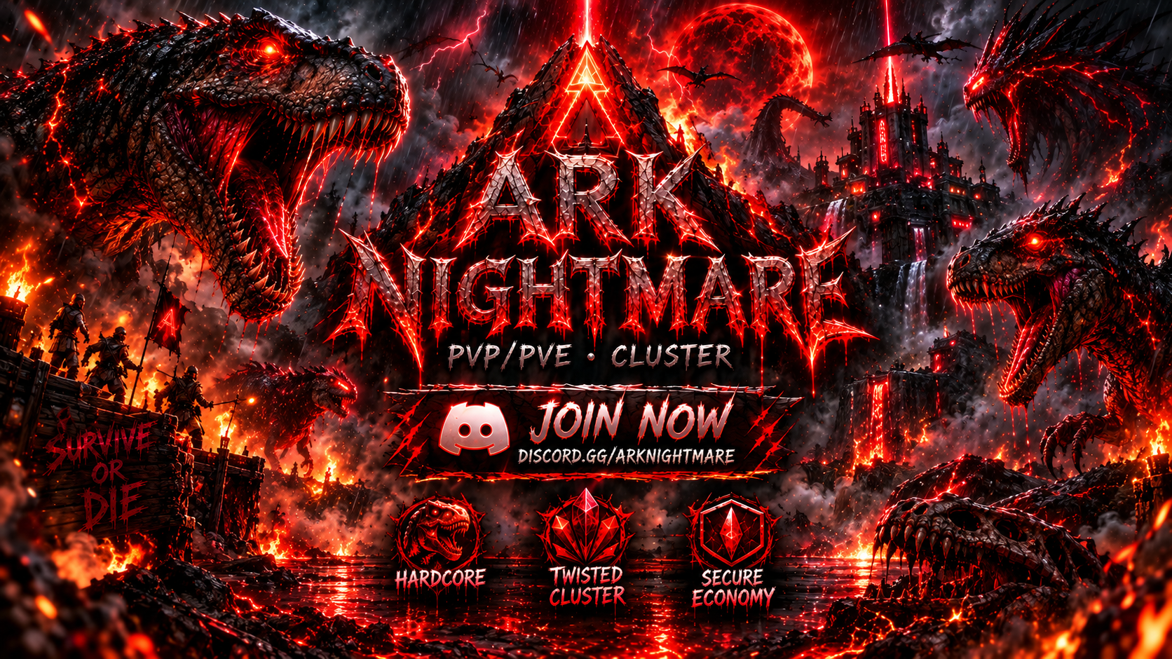 ArkNightMare [PvP&PvE][FR/NA][NOWIPE] - Serveur ARK Survival Ascended