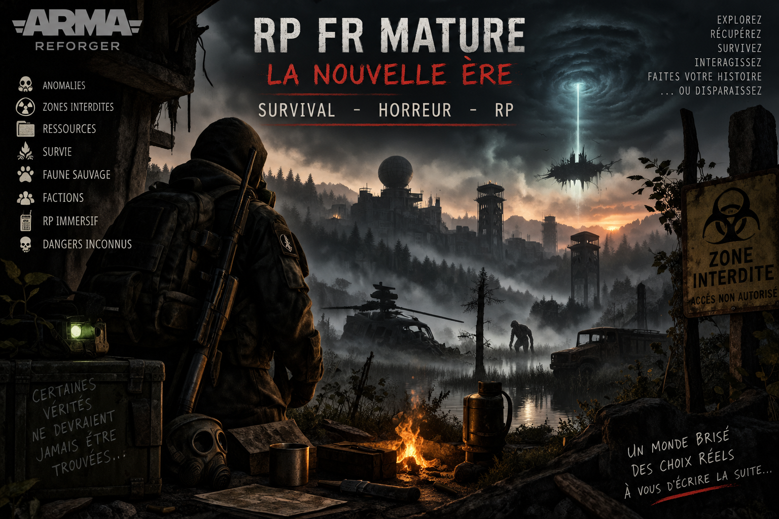 FR RP la nouvelle ére / survie, horror, stalker / - Serveur Arma Reforger