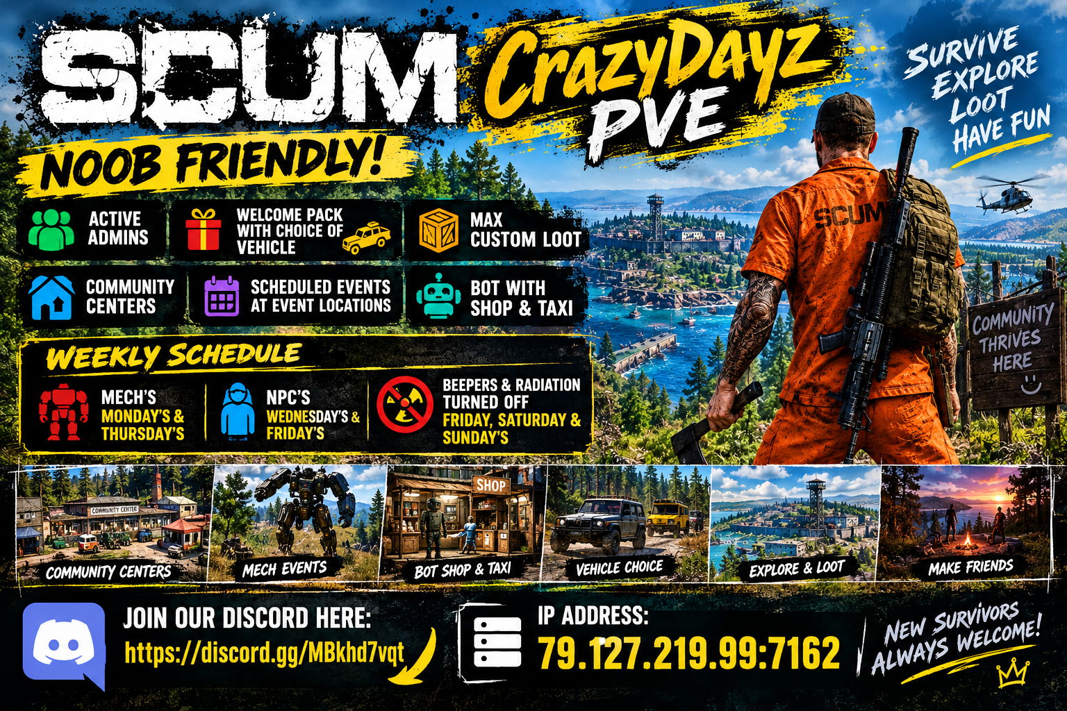 CrazyDayz - Scum Server