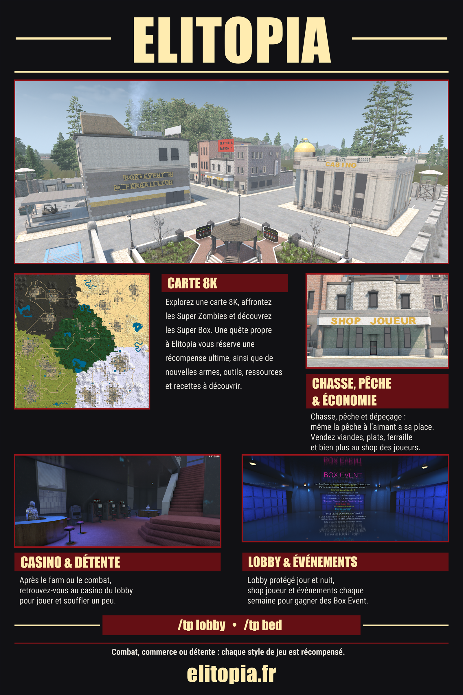 [FR • PvE] ELITOPIA V3.3.0 — SAISON 1 | WIPE DU 28/09/2026 - Serveur 7 Days To Die