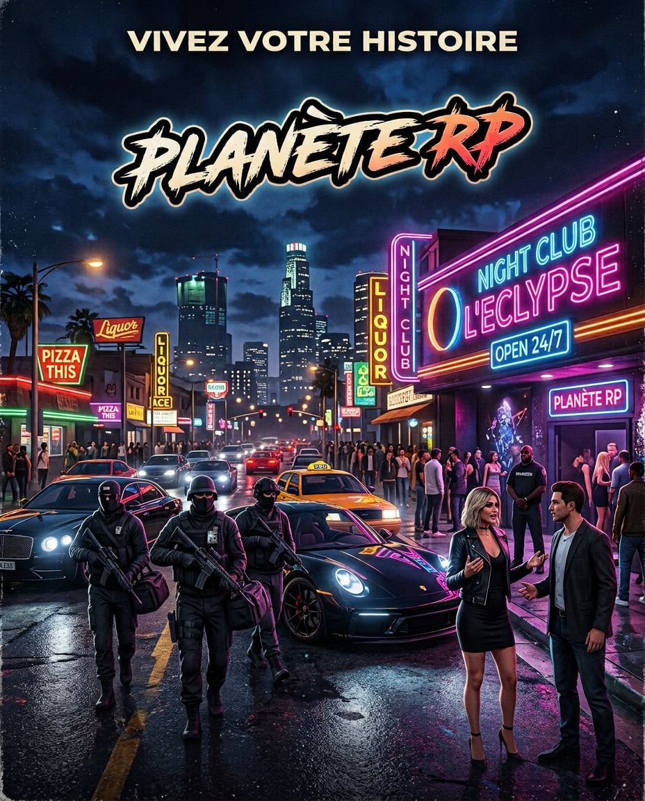Planète RP | WL • Serious RP • FR - Serveur GTA