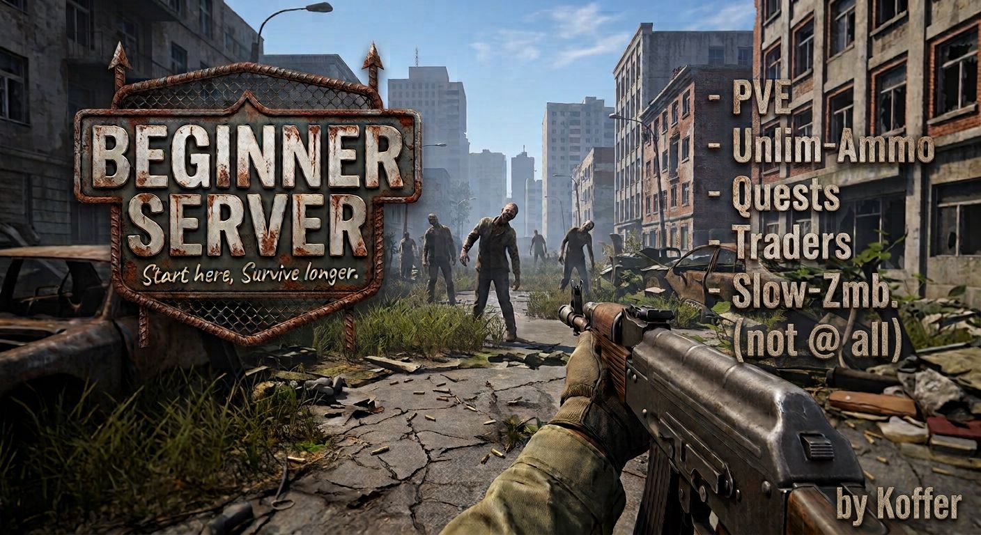 [GER/EN]Unlim-Ammo|Loot+++|Quests|PvE|Trader|Beginner 2.0 Chiemsee - Server Dayz
