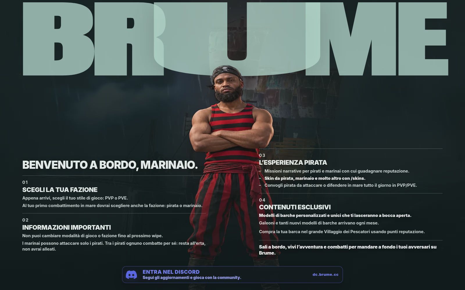 BRUME x2 PvE/PvP Pirati, Missioni & RaidableBases - Server Rust