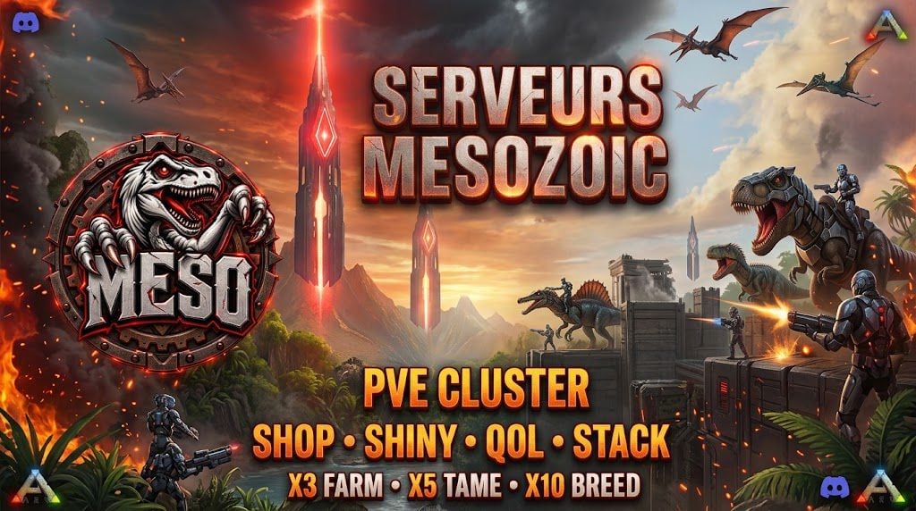 EN/FR-mesozoicserver - Serveur ARK Survival Ascended