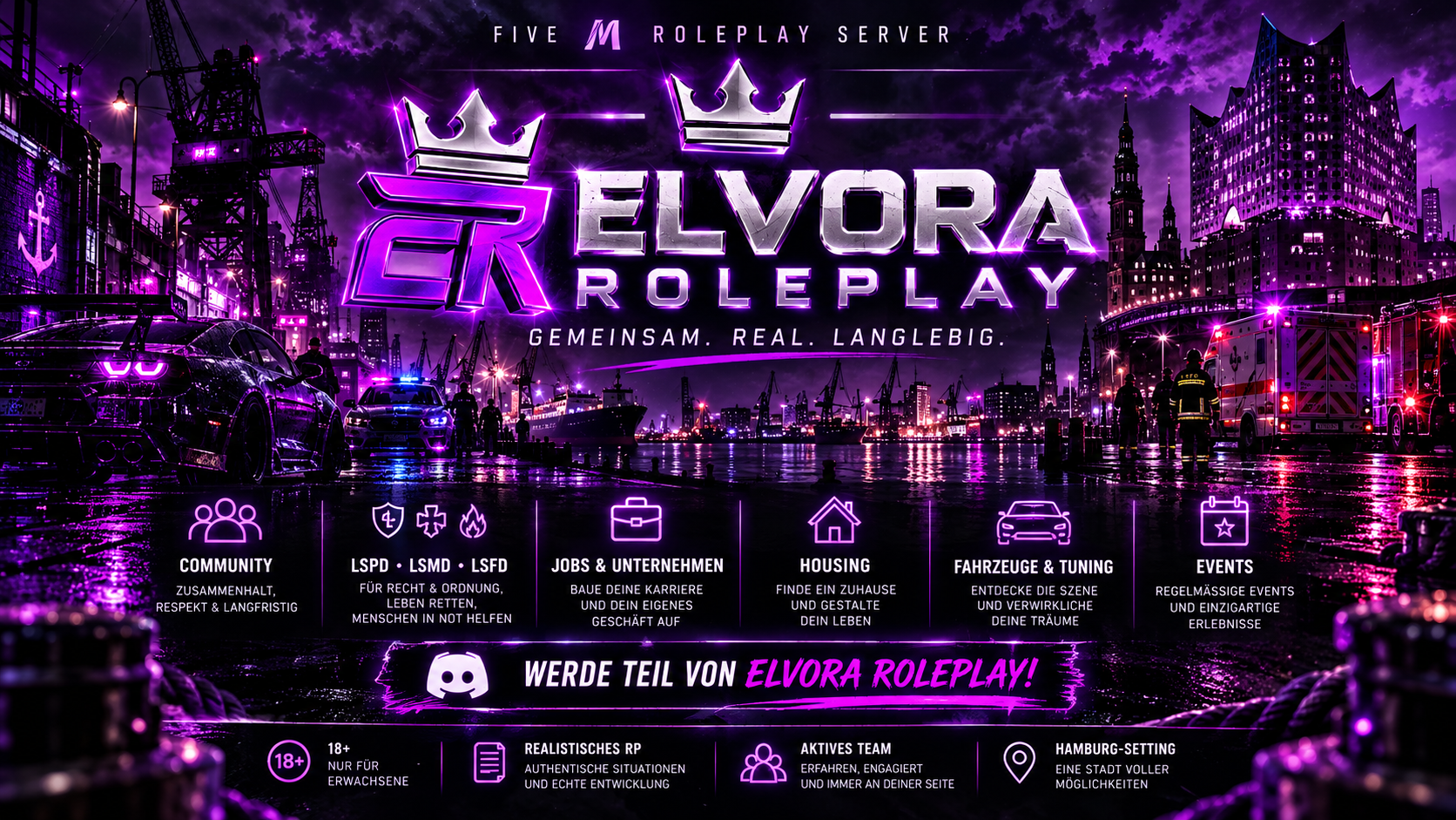 👑 ELVORA ROLEPLAY | Hamburg 👑 - Server Grand Theft Auto