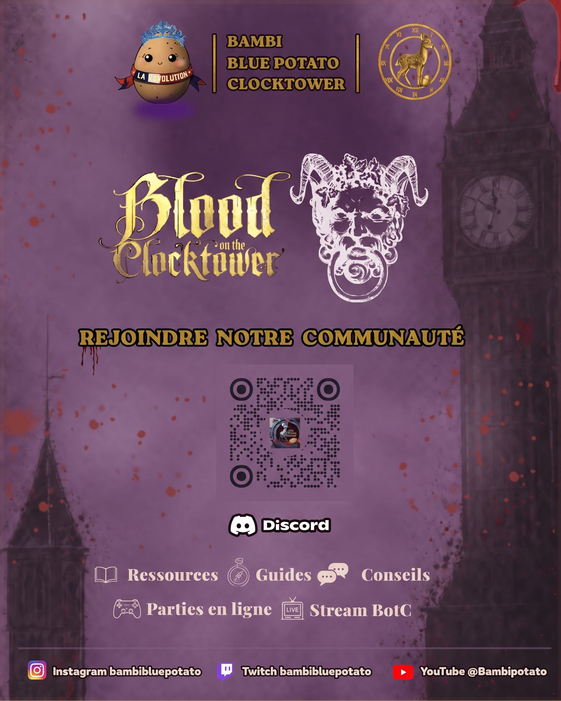 Bambi Potato | Blood on the Clocktower FR - Serveur Discord