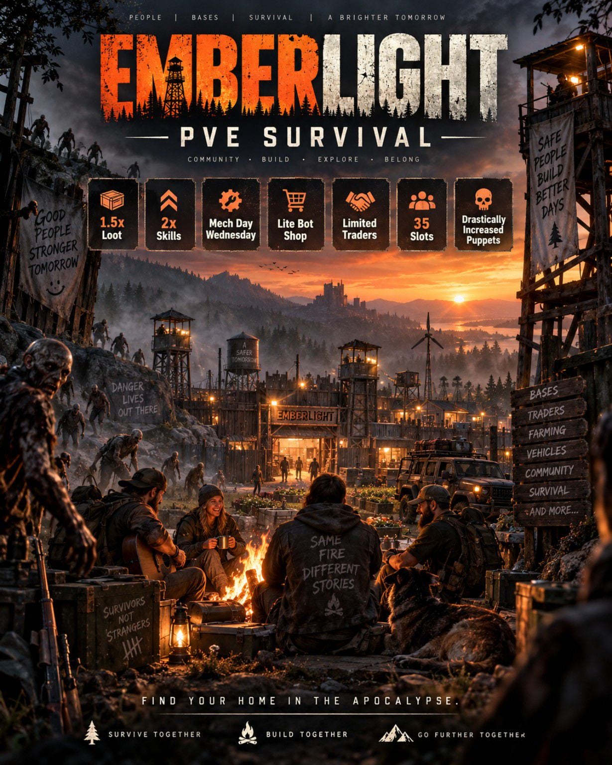 Emberlight 1.5x Loot 2x skill - Scum Server