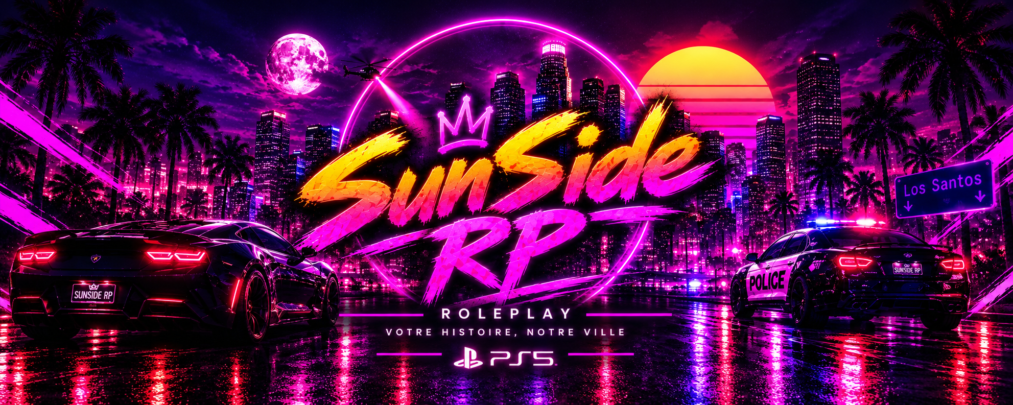🗽| SunSide Rôleplay | PS5 - Serveur GTA