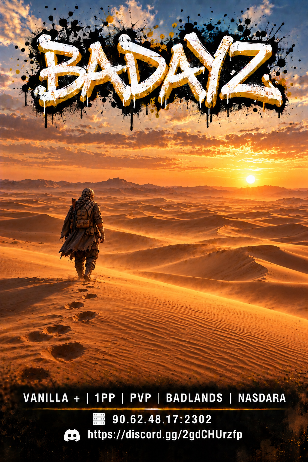 BADAYZ | VANILLA + | 1PP | PVP | BADLANDS | NASDARA - Serveur Dayz
