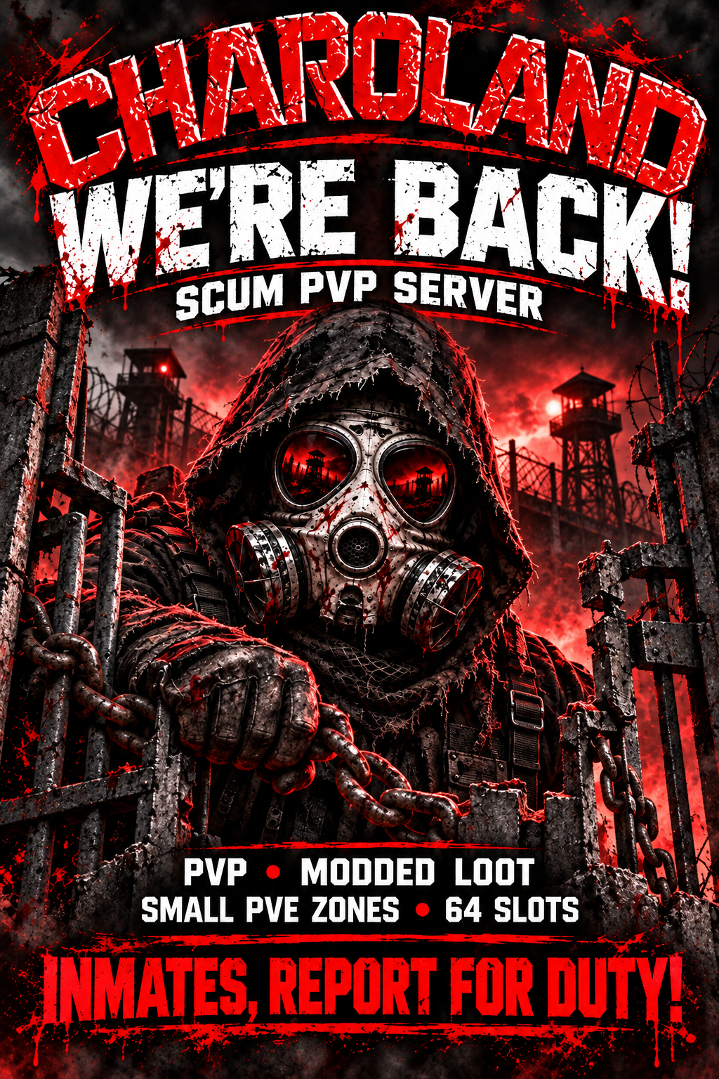 CHAROLAND SCUM PvP • Zone PvE •  Loot moddé ×2,5 - Serveur Scum