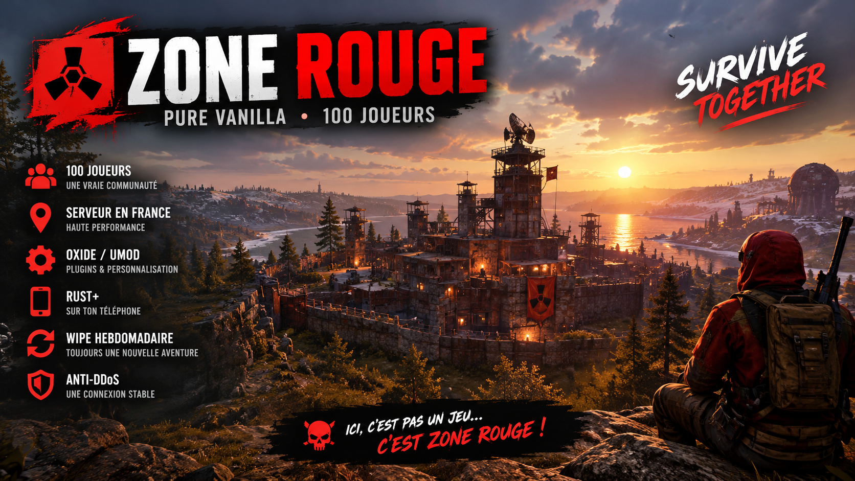 zone rouge - Serveur Rust