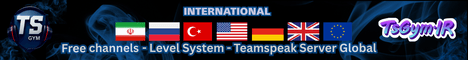 TsGym.iR┃Teamspeak Public - Global┃Free Channels┃International - Serveur Multigaming