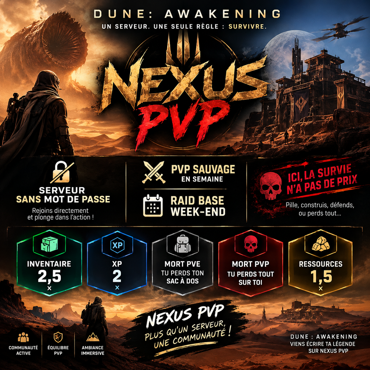Nexus PVP  - Serveur Dune Awakening