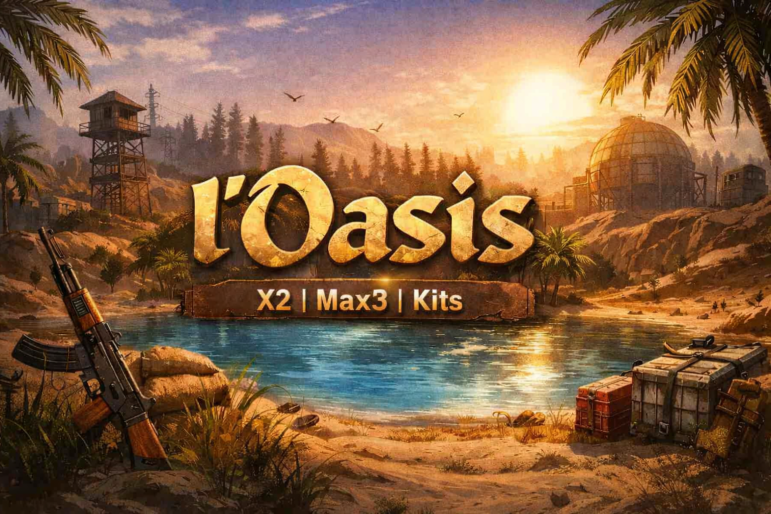 [FR] l'Oasis | Max3 | X2 | Upkeep 50% | Kits - Serveur Rust