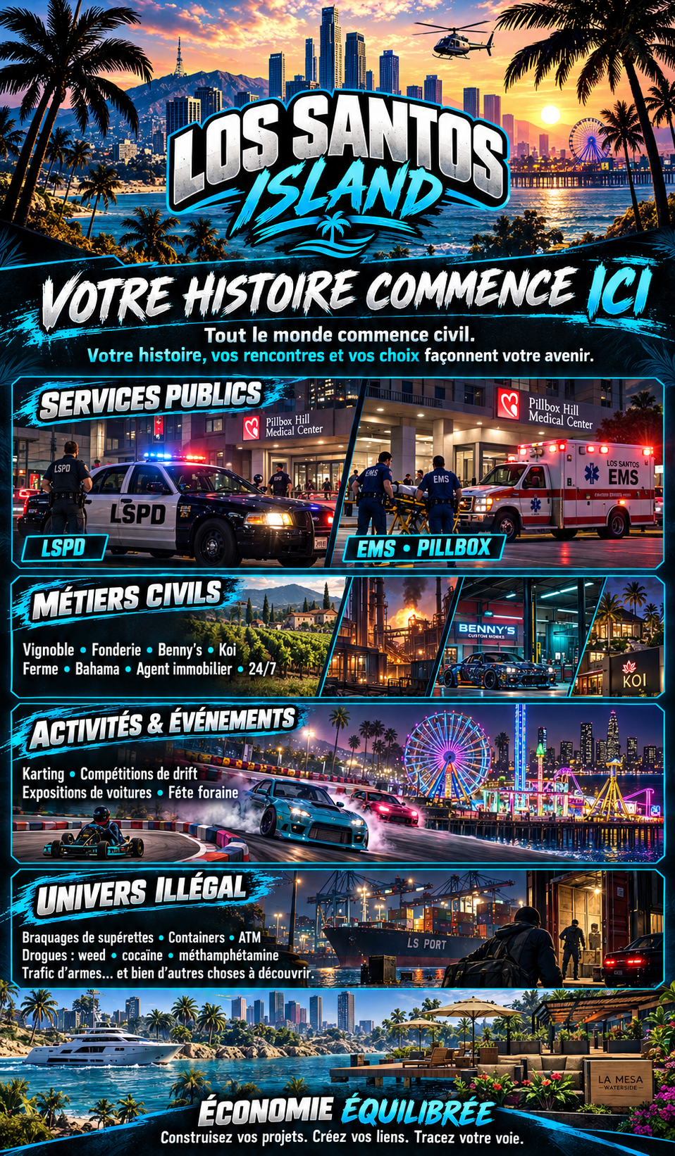 Los Santos Island V2 - Serveur GTA