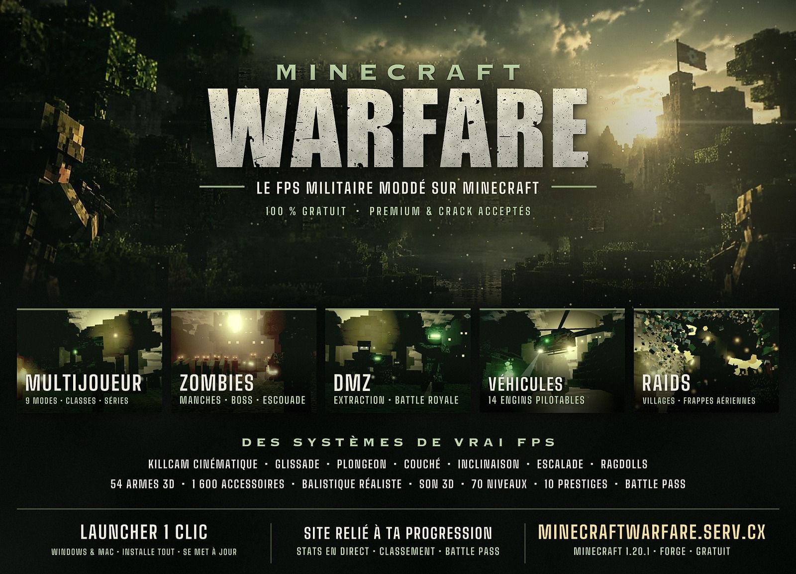 Minecraft Warfare - Serveur Minecraft