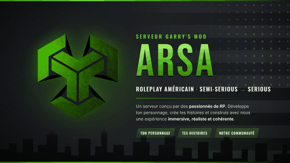 Arsa | Semi-Serious - Serveur Garry's mod