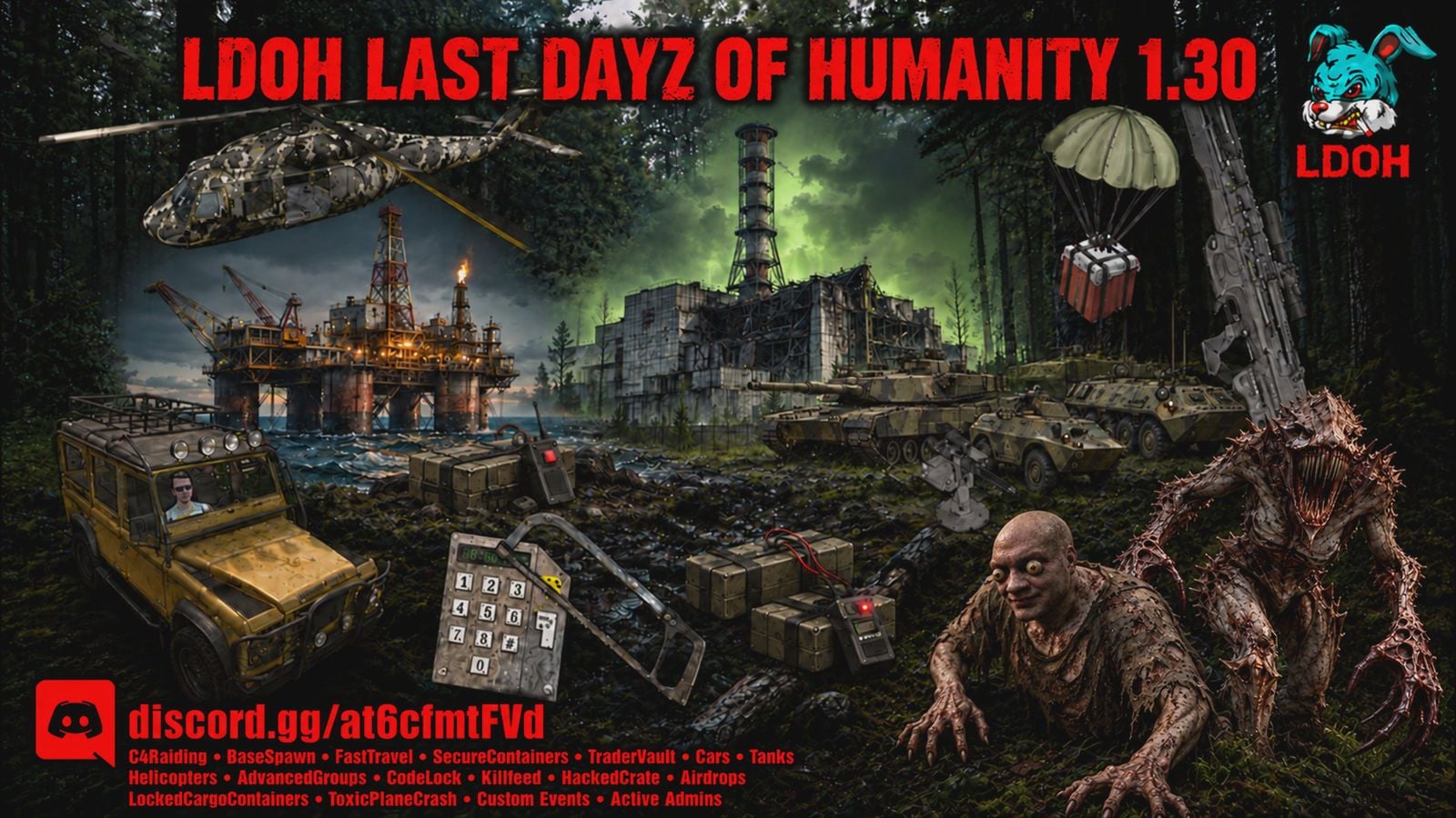 [LDOH] Last Dayz Of Humanity PVP Wiped 16.10 - Dayz Server