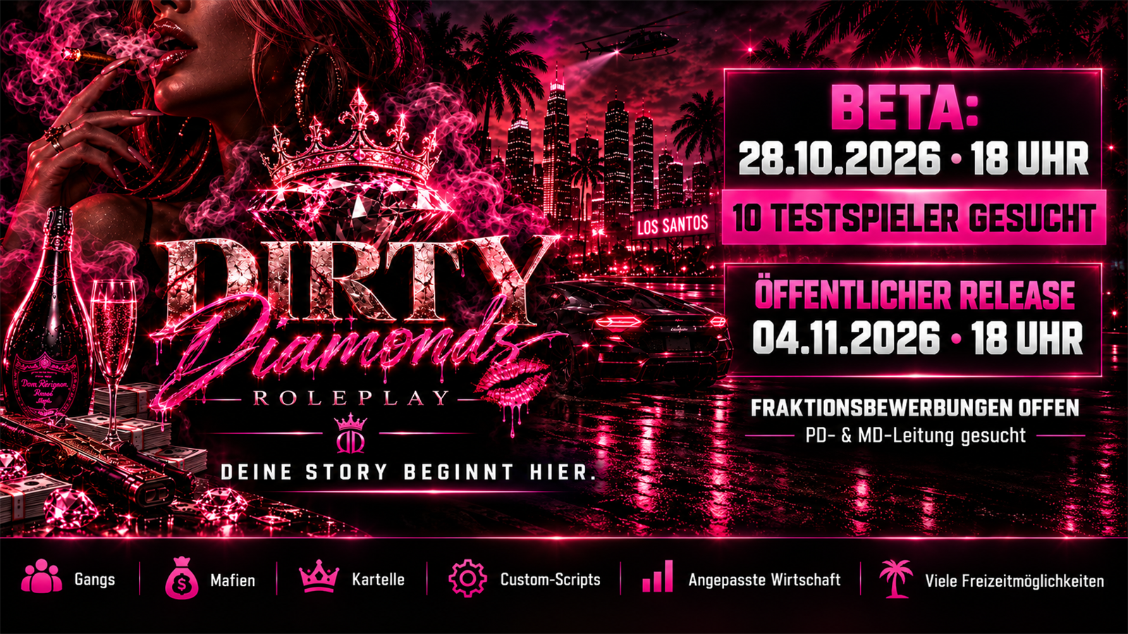 Dirty Diamonds Roleplay - Server Grand Theft Auto
