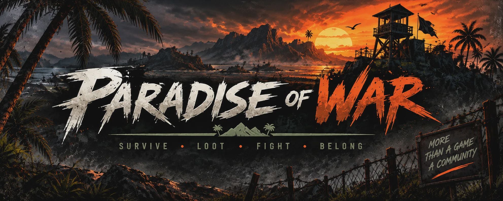 PARADISE OF WAR PVP-PVE-No Mech-BotShop-10x - Scum Server