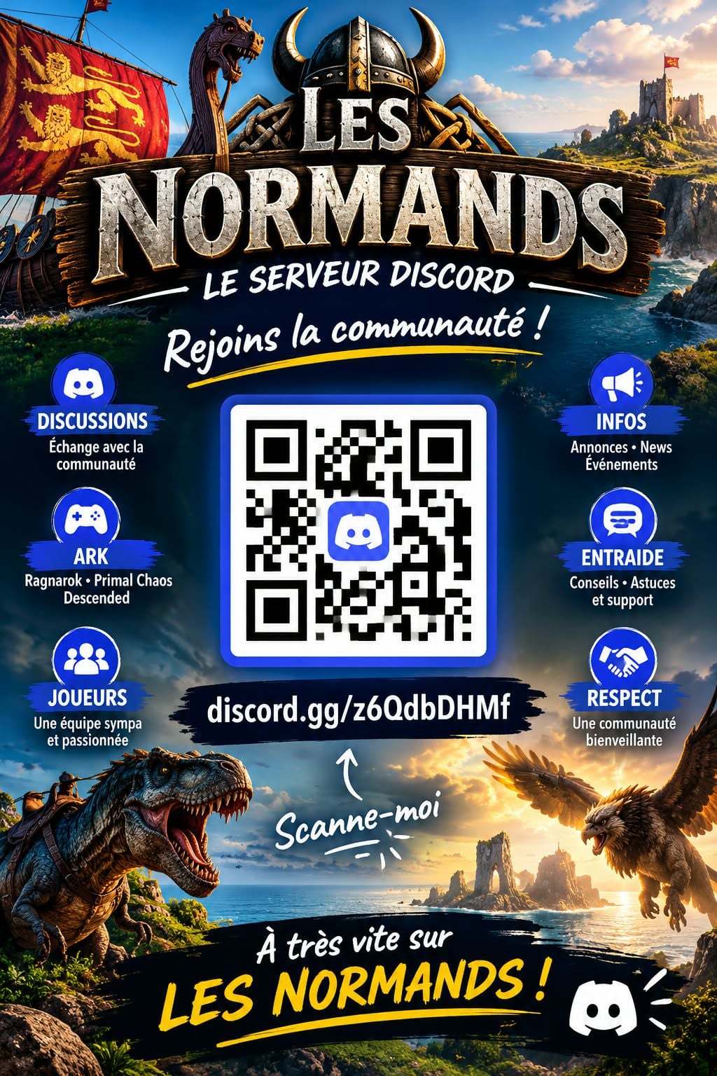 Les Normands descend=primal ×3 - Serveur ARK Survival Ascended